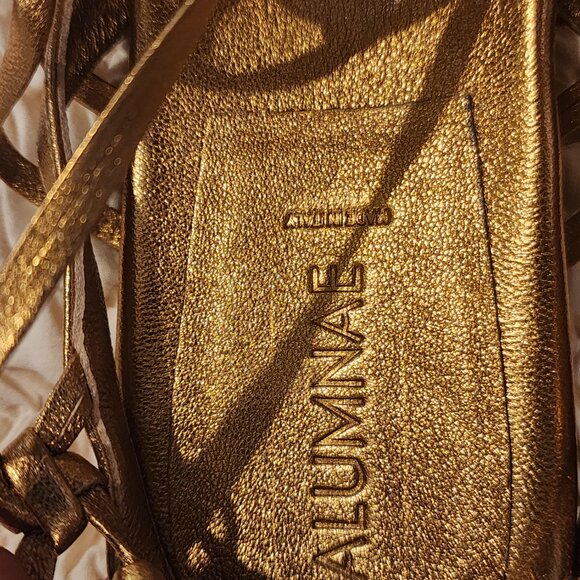 Alumnae Gold Gladiator Sandals, NWT, Size 39, Made in Italy - Picture 4 of 5